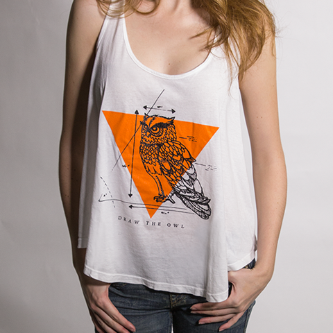 Draw the Owl Girls Tank